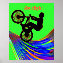BMX on Rainbow Road Posters
