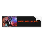 BMX on Rusty Grunge Bumper Stickers
