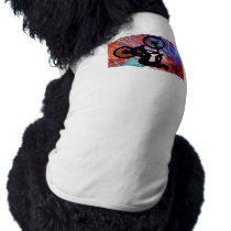 BMX on Rusty Grunge Pet Tshirt
