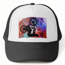 BMX on Rusty Grunge Mesh Hats