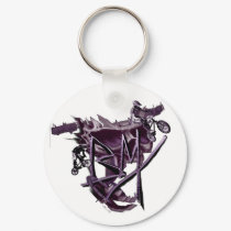 BMX (purple) keychain