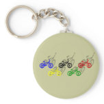 BMX rider bicyle cycling dirt track cyclist Keychain