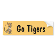 BN- Awesome Tigers Bumper Sticker bumpersticker