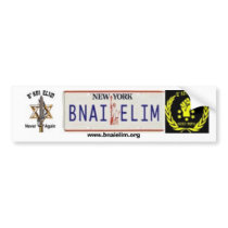 B'nai Elim NY Bumper Sticker bumper stickers by jimbosdca B'nai Elim NY Bumper Sticker bumper stickers