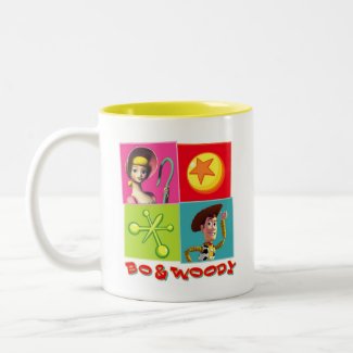 Bo and Woody Disney mug