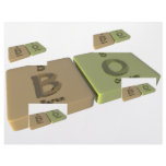 Bo as Boron B  and Oxygen O letterhead