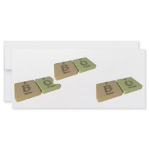 Bo as Boron B  and Oxygen O Rack Card Design
