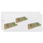 Bo as Boron B  and Oxygen O rack cards