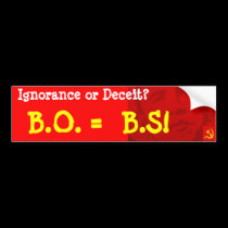 BO is BS: What Ignorance! bumper stickers by murphycd2 BO is BS: What Ignorance! bumper stickers