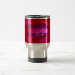 Bo$$ Lady, Travel Mug with Pink Flower mugs