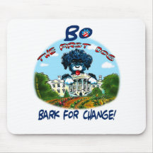 Bo Obama "Bark for Change!" Mouse Mats
