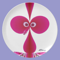 Bo-oby Bird Pink plates