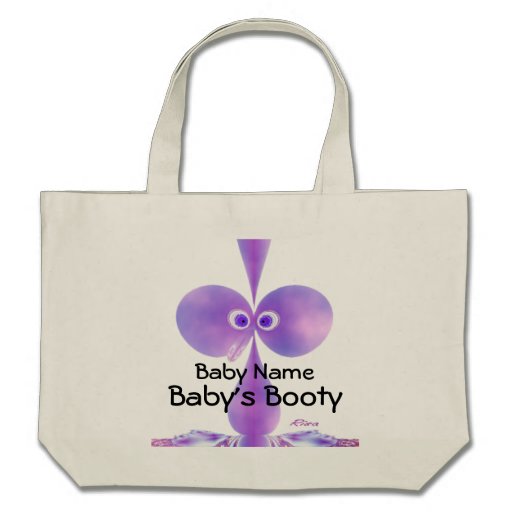 Bo-oby Bird Purple Tote Bags Bo-oby Bird Purple Tote Bags