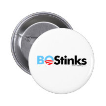 BO Stinks Graphic Pinback Buttons