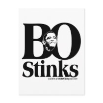 BO Stinks postcards