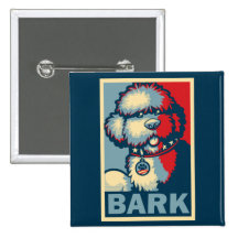 Bo The Dog, Funny "Obama HOPE" Pin