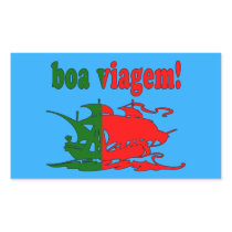 Boa Viagem - Good Trip in Portuguese - Vacations Rectangular Sticker
