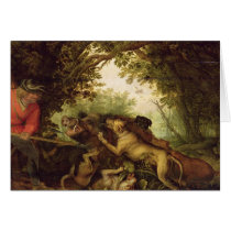 Boar Hunt, 1611 Greeting Cards
