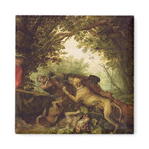 Boar Hunt, 1611 Fridge Magnets
