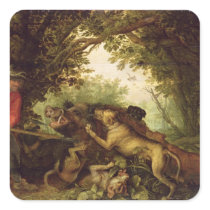 Boar Hunt, 1611 Sticker