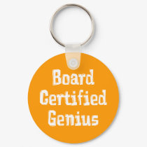 Board Certified Genius Gifts keychains