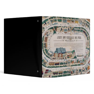 Board for a railway game, 1850 3 ring binders by bridgemanart