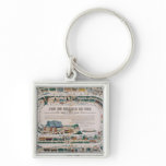 Board for a railway game, 1850 keychain
