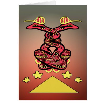 Board snakes greeting cards by talisbird