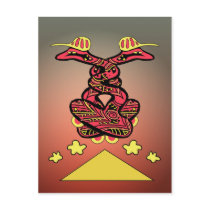 Board snakes postcards
