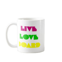 BoardChick Live Love Board Mugs