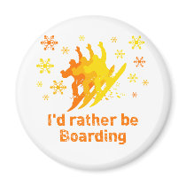 BoardChick Rather Fridge Magnets
