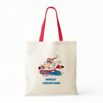 BoardChick Santa Merry Christmas Canvas Bag