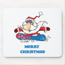 BoardChick Santa Merry Christmas Mousepads