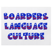 Boarders Language Culture flyers