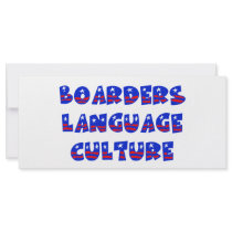Boarders Language Culture rack cards by ColorShow Boarders Language Culture rack cards