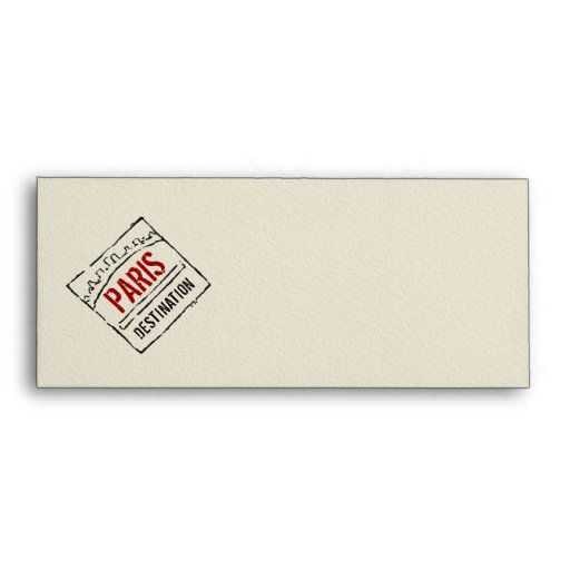 Boarding Pass Envelope with Passport Stamps Zazzle
