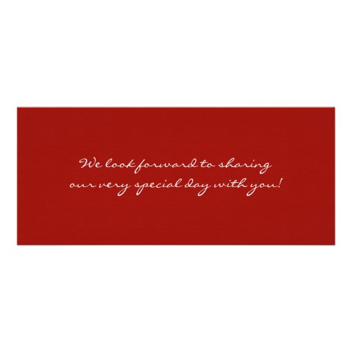 Boarding Pass Linen Wedding Invitation Black Red