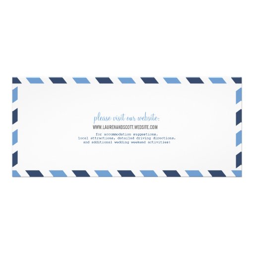 Boarding Pass Nautical Airmail Ticket Invitation