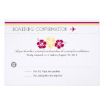 Boarding Pass RSVP Card to Portugal