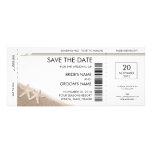 Boarding Pass Save the Date Invitations