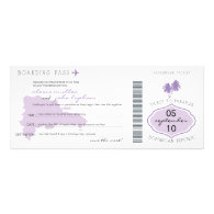Boarding Pass Save the Date to Dominican Republic Personalized Announcement