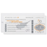 Boarding Pass to Cyprus Wedding Invitation