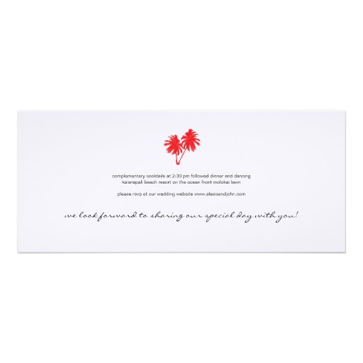 Boarding Pass to Hawaii Wedding Invitation