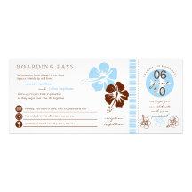 Boarding Pass Wedding Invitation