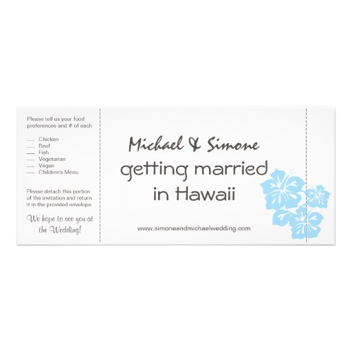 Boarding Pass Wedding Invitation and RSVP in one