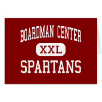 Boardman Center - Spartans - Middle - Youngstown Greeting Card