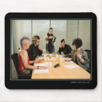 Boardroom Punks Mousepad by atratus Boardroom Punks Mousepad