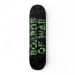 Boards Of War Black and Green Camo Logo Deck Skate Board
