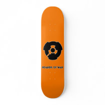 Boards Of War Orange Nuke Logo Deck skateboards by BoardsOfWar Boards Of War Orange Nuke Logo Deck skateboards