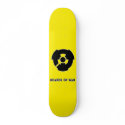 Boards Of War Yellow Nuke Logo Deck skateboards